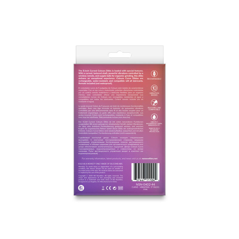 Colours Curve Vibrating 5" - Pink