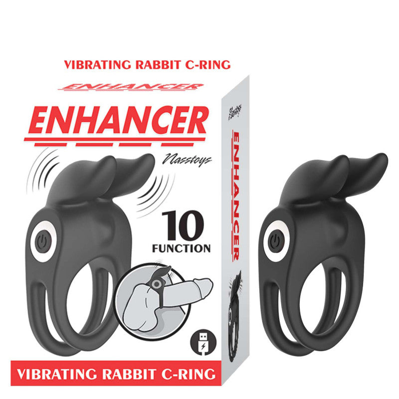 Vibrating Rabbit C-Ring - Black
