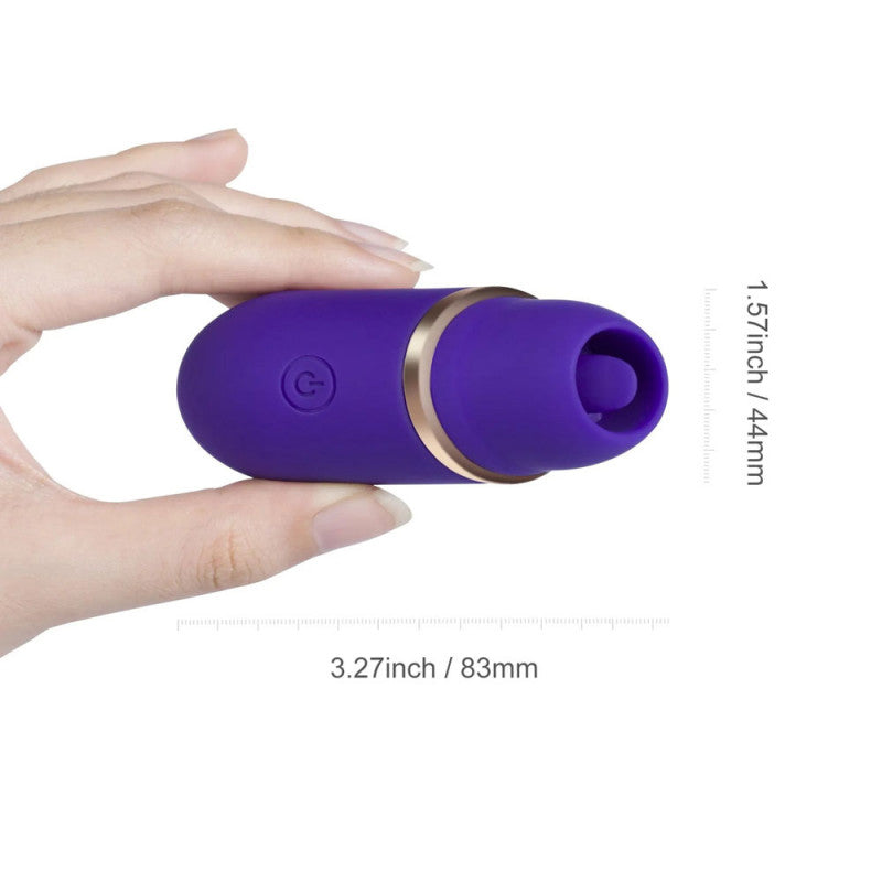 Abby - Mini Licking Vibrator Tongue Toy  - Purple