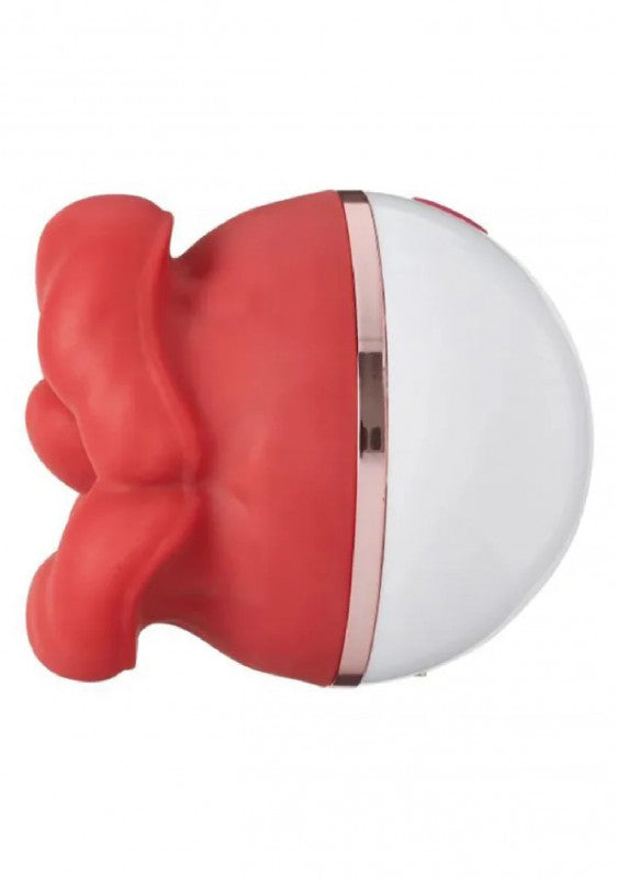 Big Lips Suction & Licking Vibrator – Red | Tongue Tease Toy