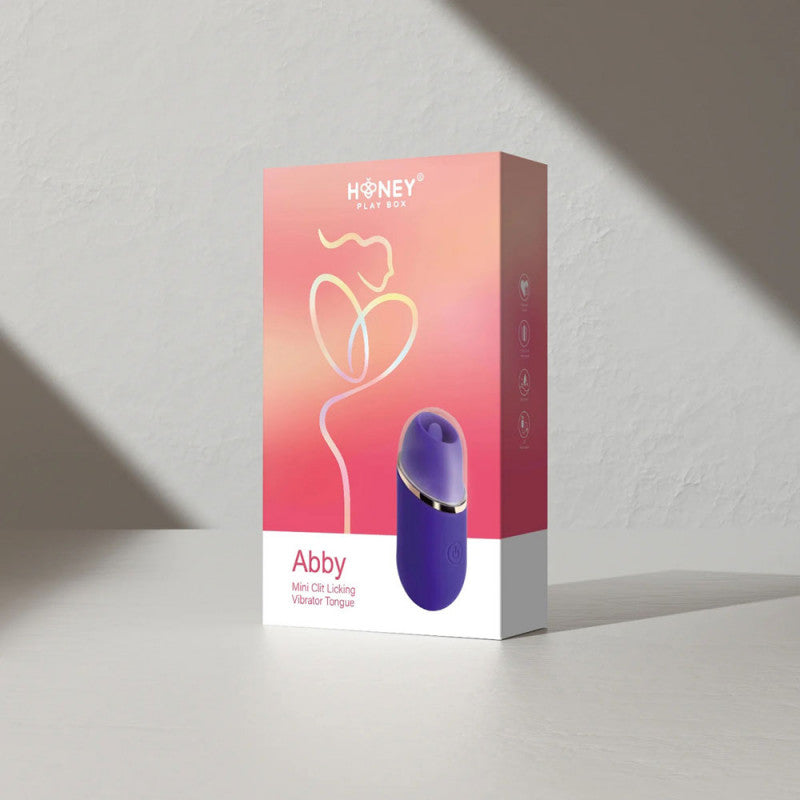 Abby - Mini Licking Vibrator Tongue Toy  - Purple