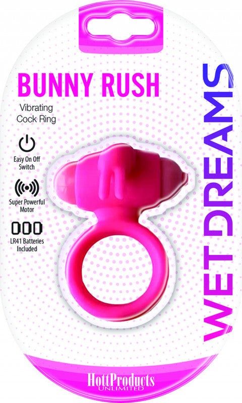 Wet Dreams - Bunny Buster  Ring With Turbo Bunny Motor - Pink