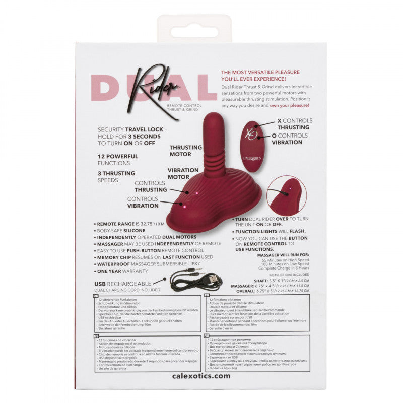 Dual Rider Remote Control Thrust & Grind Vibrator