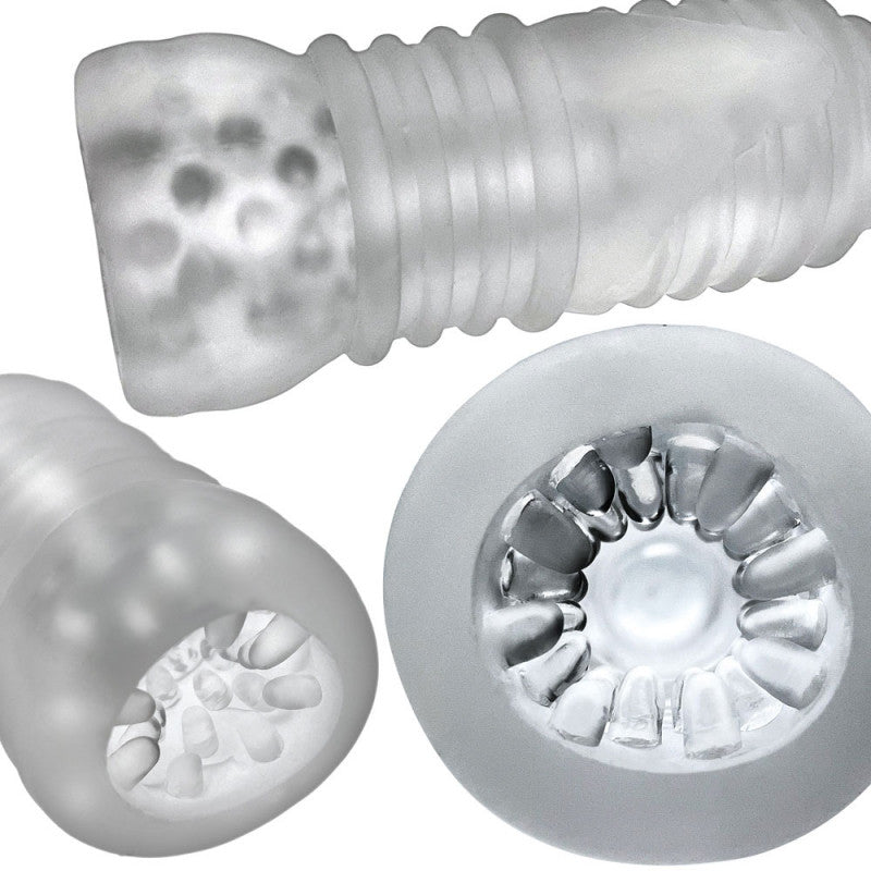 Jackt Stroker – Clear Ice Textured Male Masturbator