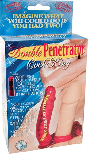 Double Penetrator  Ring Red