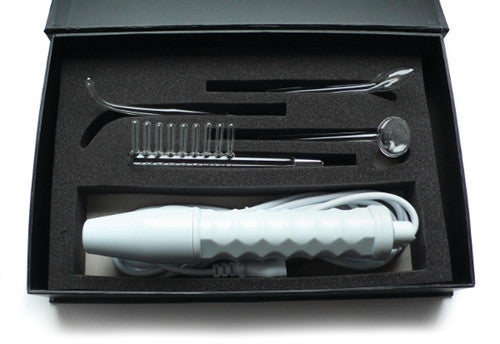 Neon Wand Electrosex Kit - White Handle Red Electrode