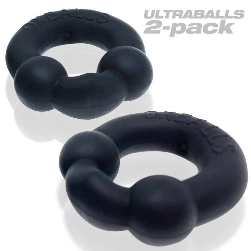 Ultraballs 2- Piece  Ring Set - Night Black