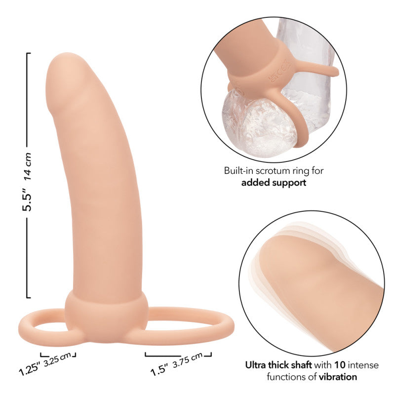 Performance Maxx Rechargeable Thick Dual  Penetrator - Ivory