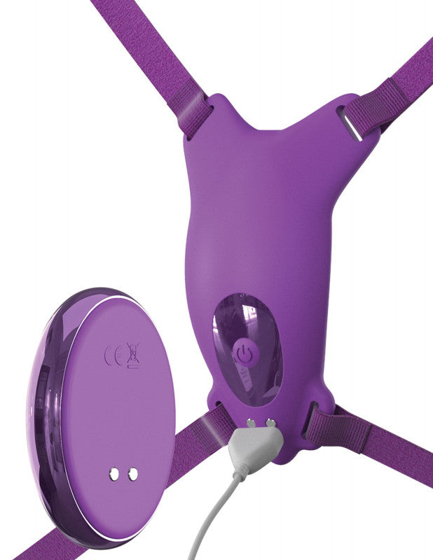 Ultimate Remote Butterfly Strap-on - Purple