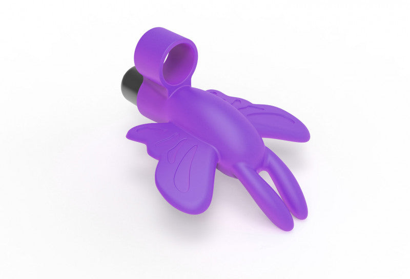 The 9&#39;s Flirt Finger Butterfly Finger Vibrator - Purple