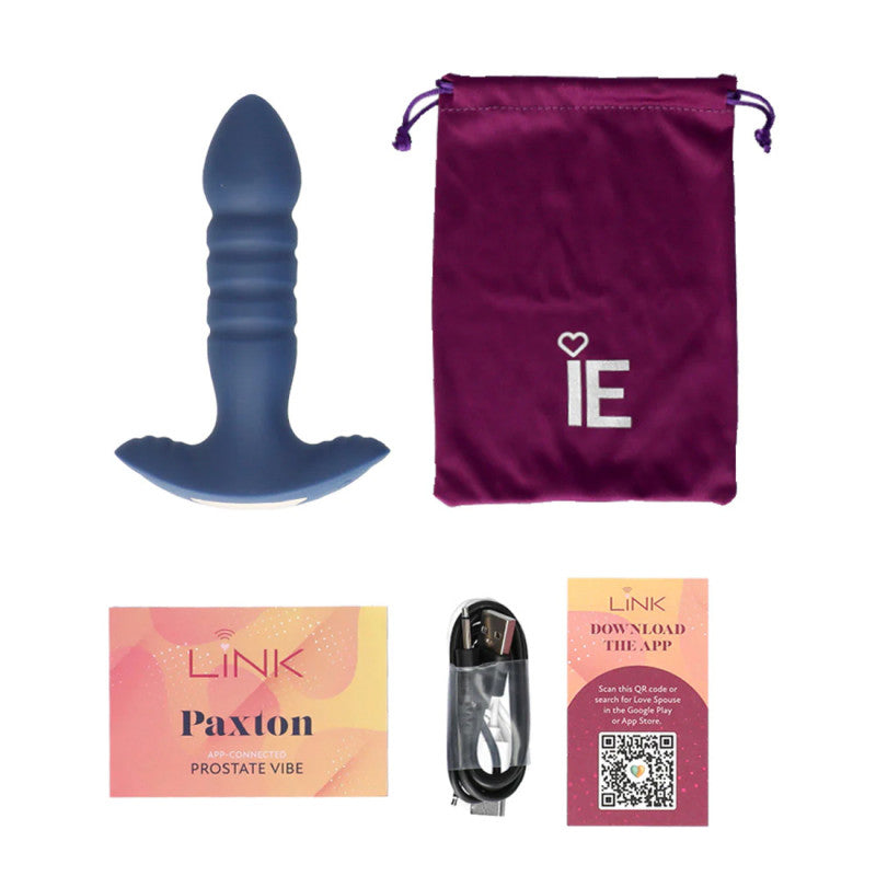Link Paxton - App Connected Prostate Vibe - Navy  Blue