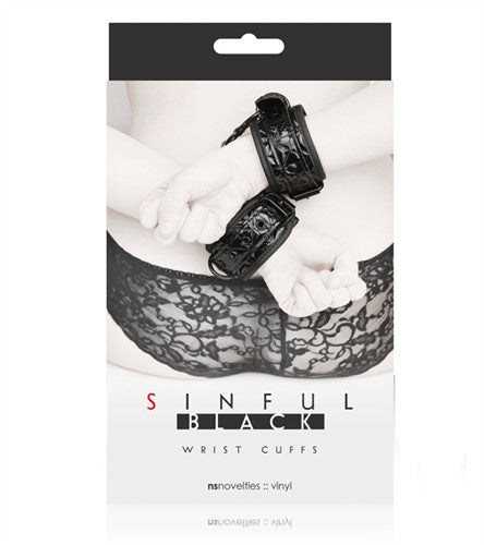 Sinful - Wrist Cuffs - Black