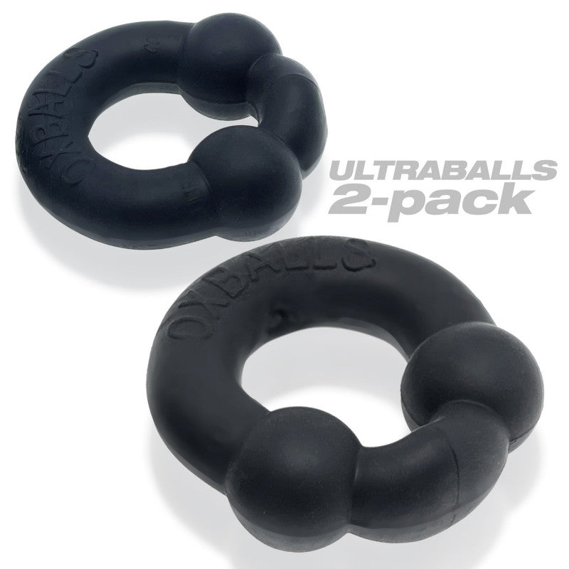 Ultraballs 2- Piece  Ring Set - Night Black