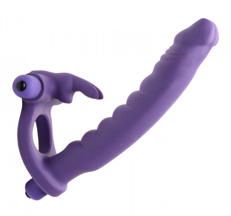 Double Delight Dual Insertion Vibrating Rabbit Ring