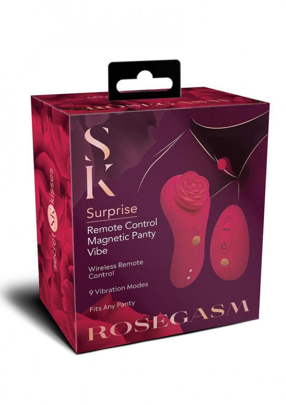 Rosegasm Rose Surprise Panty Vibe - Red