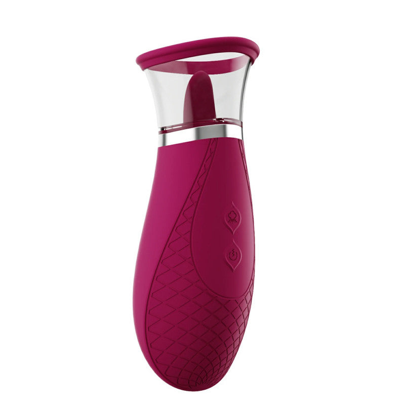Scioness – Sucking & Licking Clitoral Stimulator – Wine Purple
