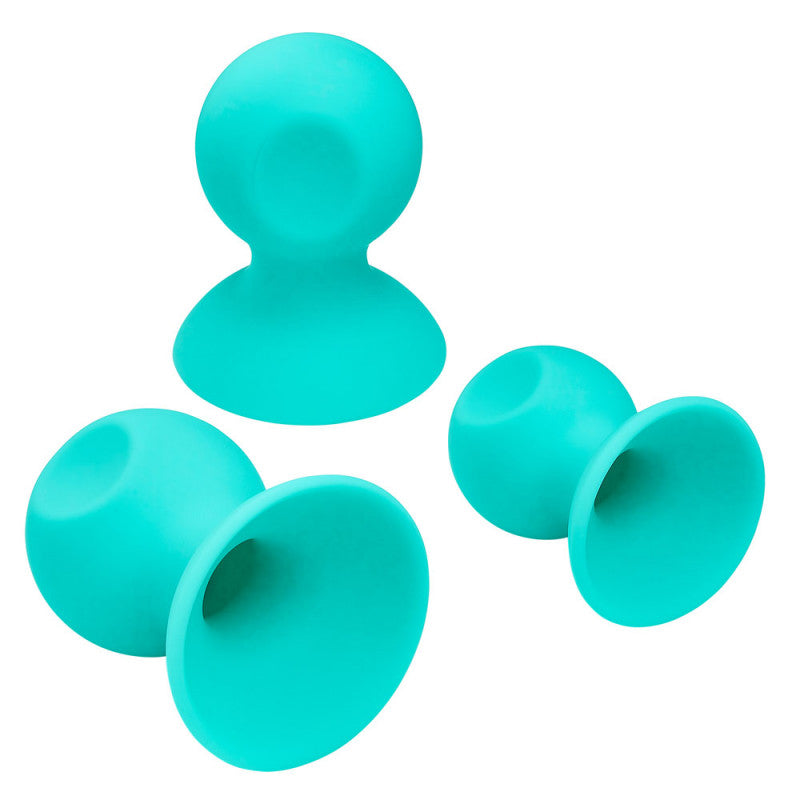 Cloud 9 Health and Wellness Nipple and  Massager Suction Set - Teal