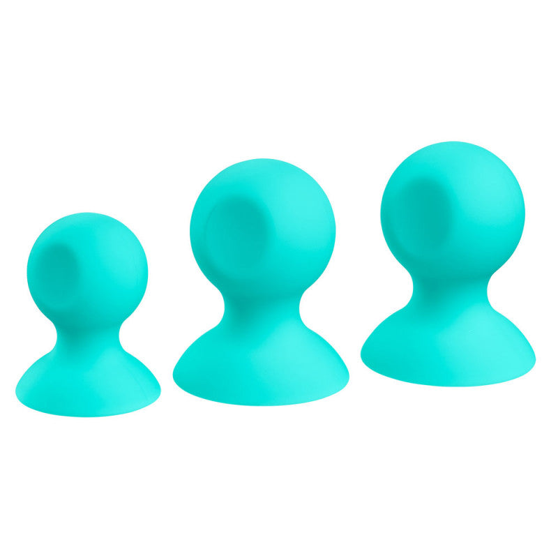 Cloud 9 Health and Wellness Nipple and  Massager Suction Set - Teal