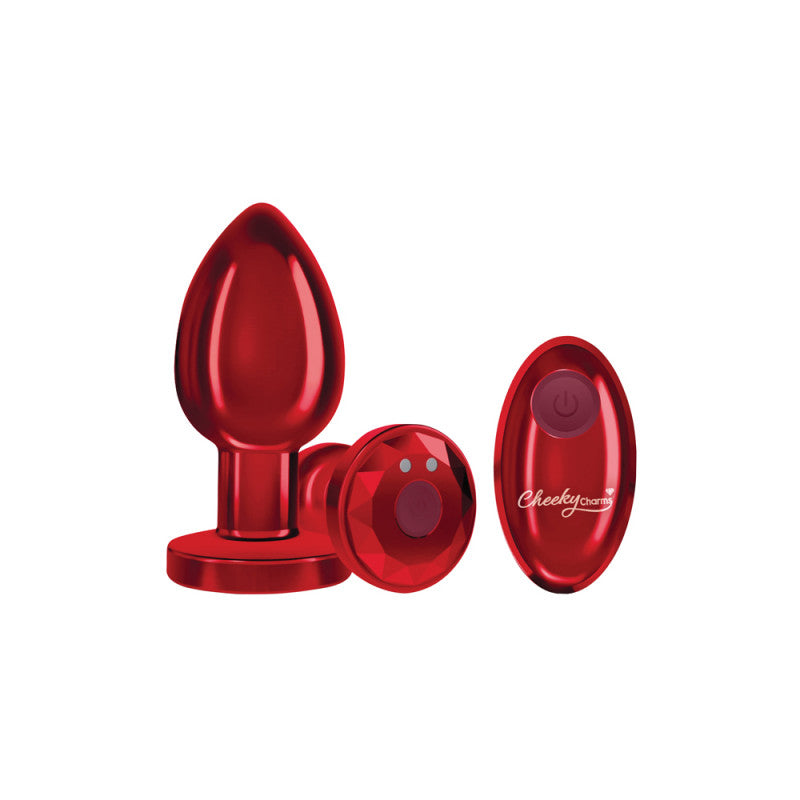 Cheeky Charms - Rechargeable Vibrating Metal Butt Plug With Remote Con - SomethingSexyPlanet Cheeky Charms - Rechargeable Vibrating Metal Butt Plug With Remote Con - SomethingSexyPlanet