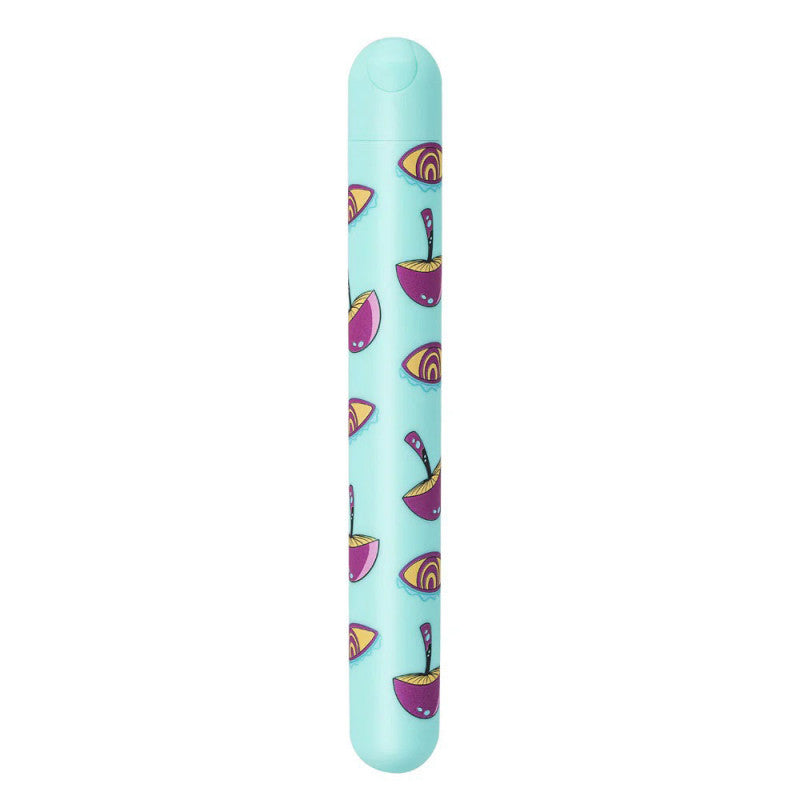 Lucy Mushroom Pattern Rechargeable X-Long Bullet  - Blue