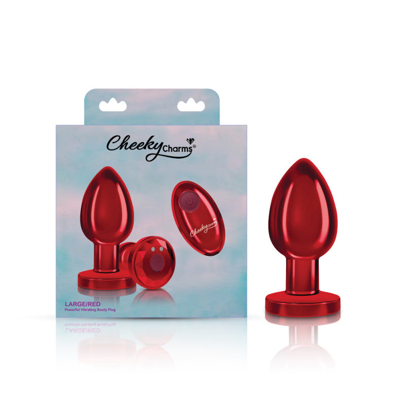 Cheeky Charms - Rechargeable Vibrating Metal Butt Plug With Remote Con - SomethingSexyPlanet Cheeky Charms - Rechargeable Vibrating Metal Butt Plug With Remote Con - SomethingSexyPlanet