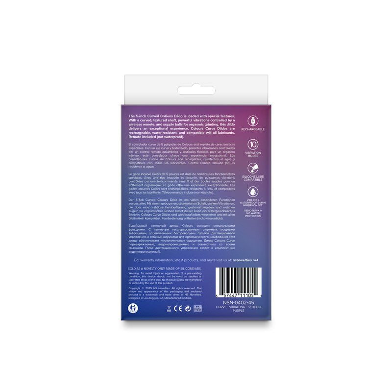 Colours Curve Vibrating 5"  - Purple