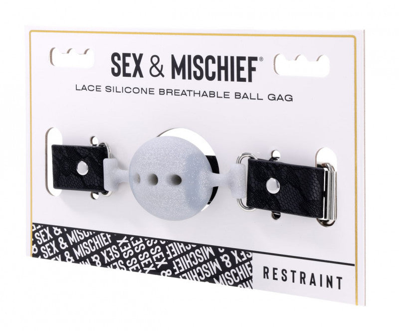 Lace Silicone Breathable Ball Gag