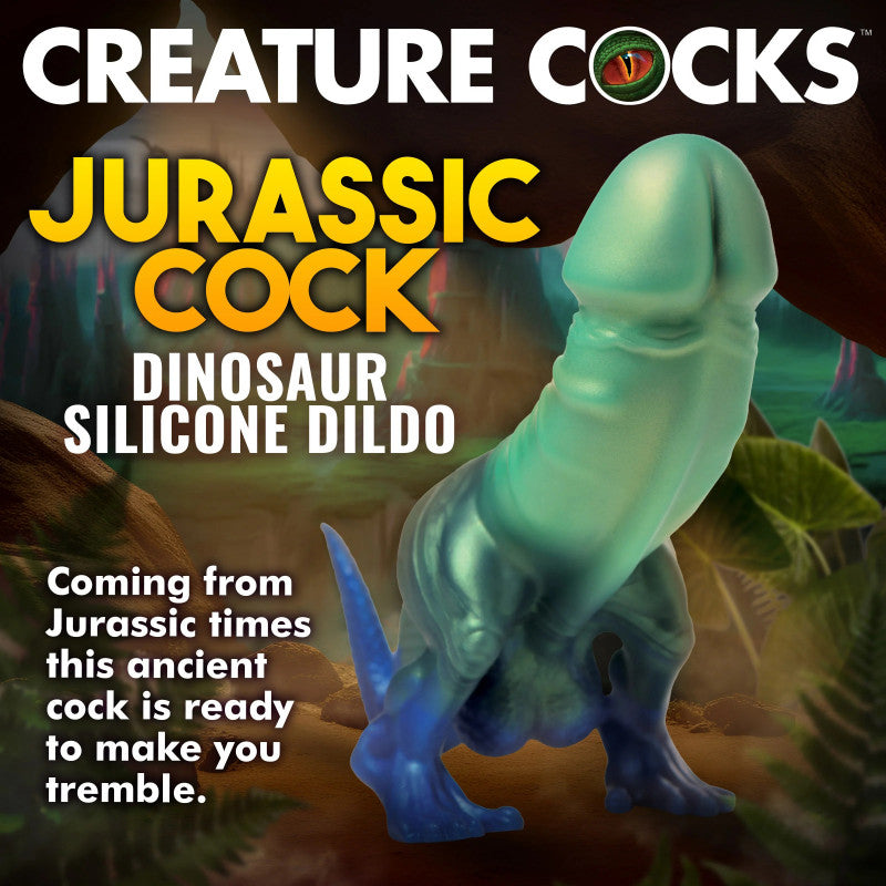 Jurassic  Dinosaur Silicone  - Green/blue
