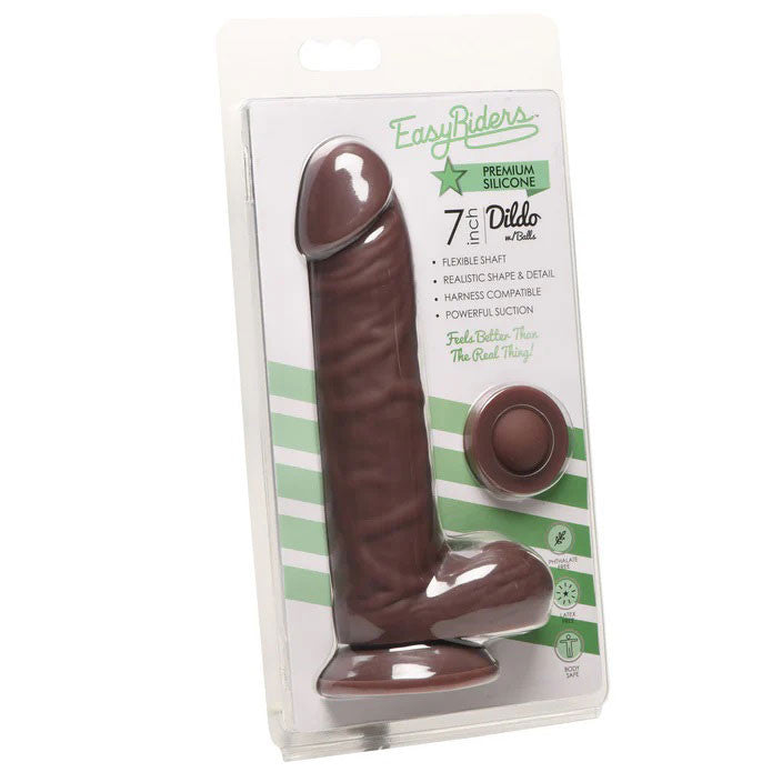Easy Riders 7" Silicone  With Balls - Dark