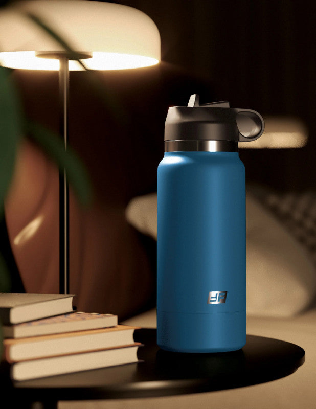Flask - Private Pleaser - Blue Bottle - Brown