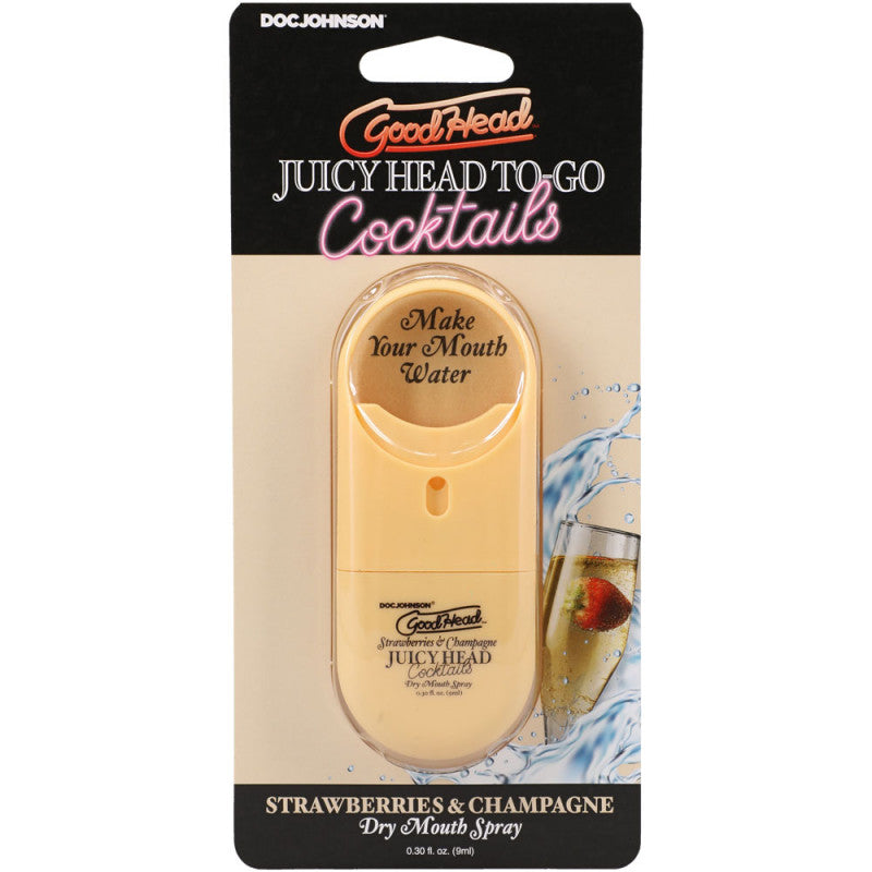 Goodhead Juicy Head tails Dry Mouth Spray to-Go - Strawberries/champagne