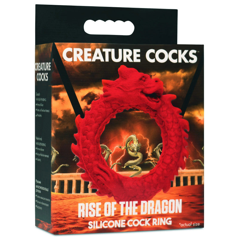 Rise of the Dragon Silicone  Ring - Red