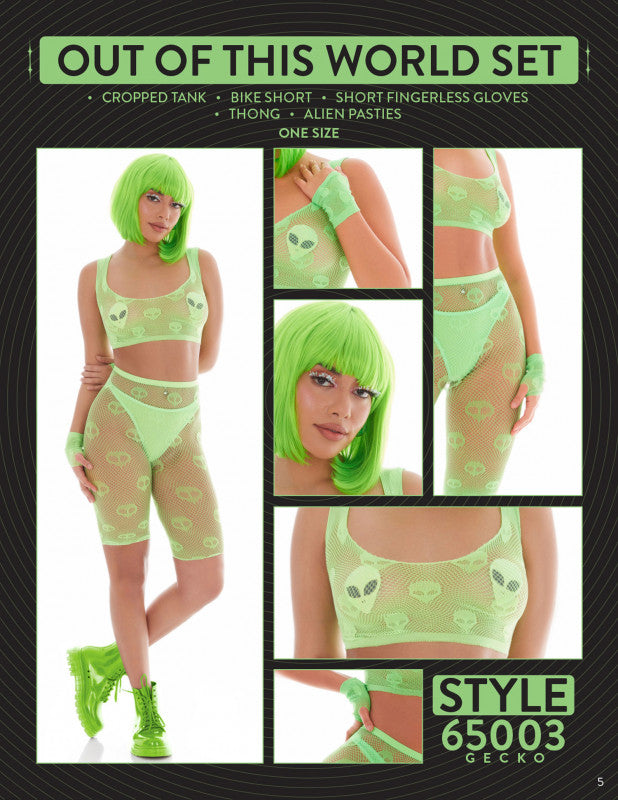 Out of This World 5pc Set - One Size - Green