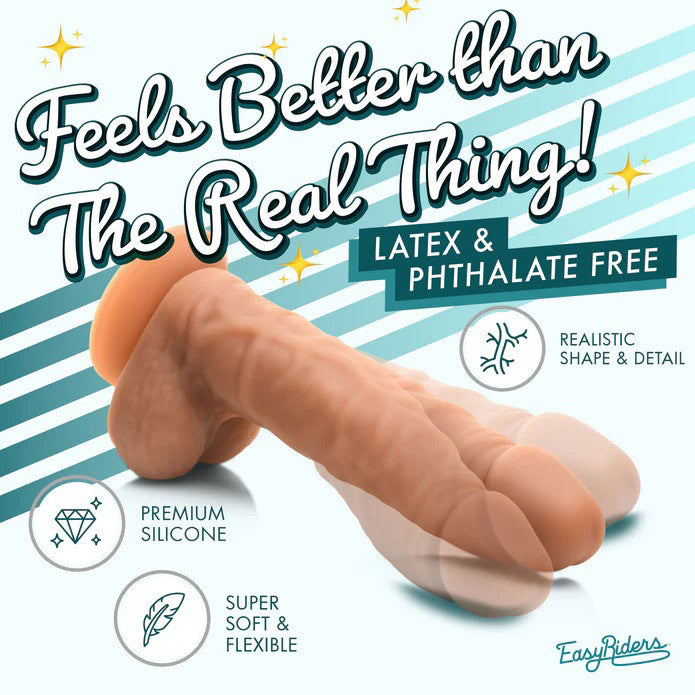 Easy Riders 7" Silicone  With Balls - Medium