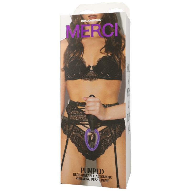 Merci - Pumped - Rechargeable Automatic Vibrating   Pump - Black