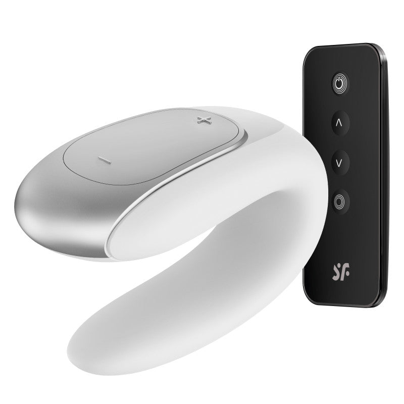 Satisfyer Double Fun – White App-Controlled Couples Vibrator