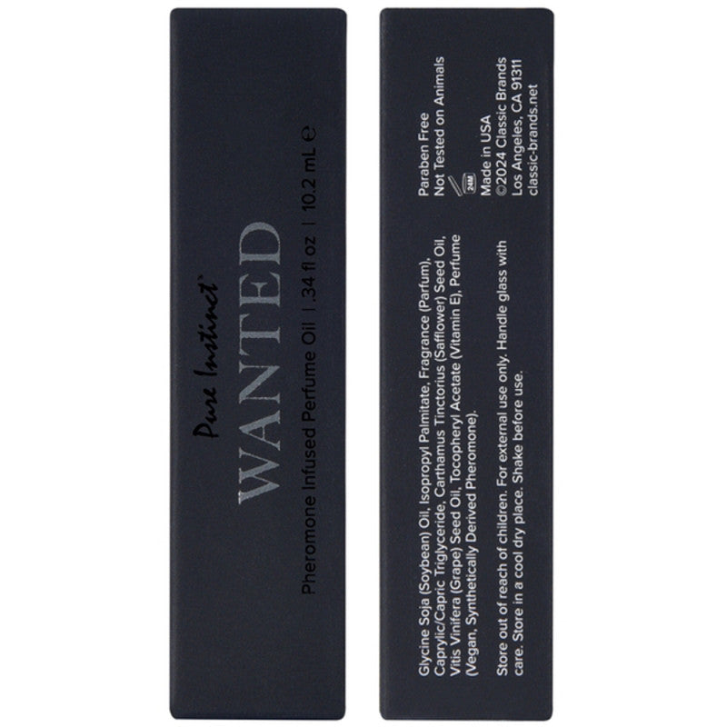 Pure Instinct Pheromone Perfume Oil Wanted 10ml 0.34oz