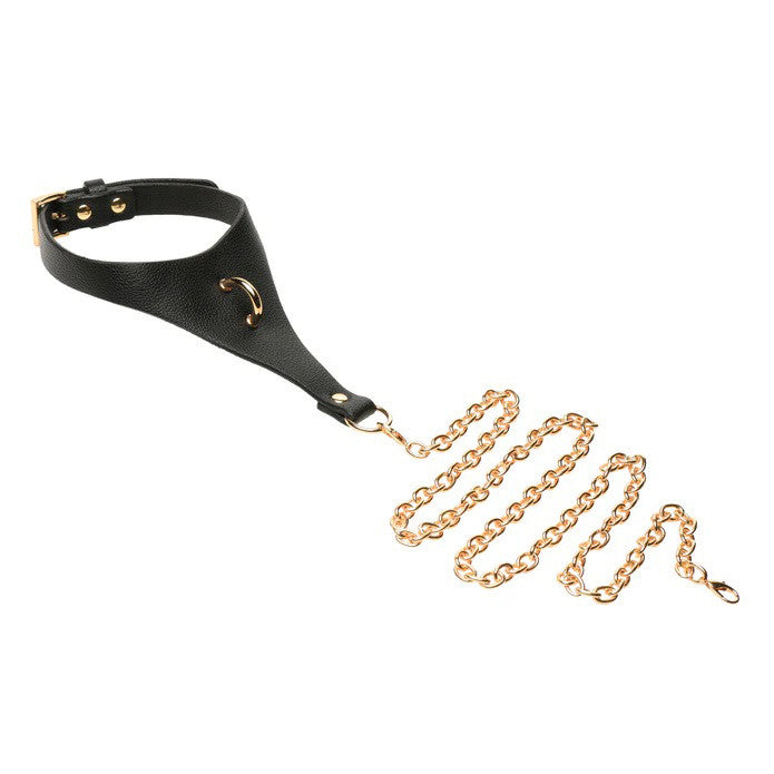 Captivate Collar With Body Chain - Black