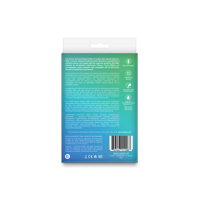 Colours Curve Vibrating 5"  - Teal