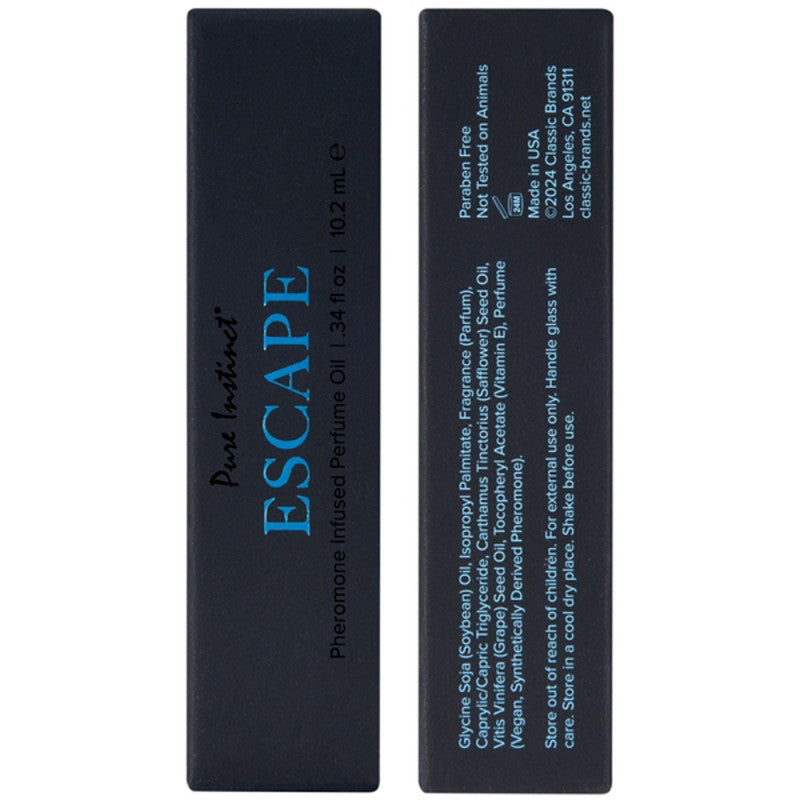 Pure Instinct Pheromone Perfume Oil Escape 10ml 0.34oz