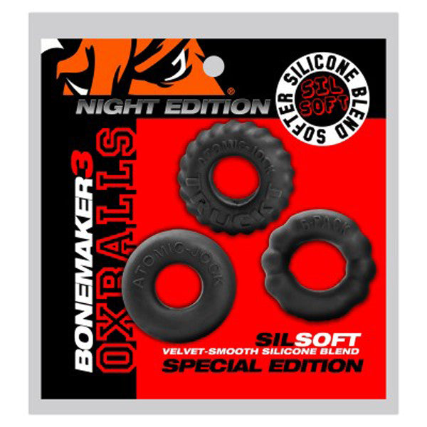 Bonemark 3-Pack Boner ring Kit - Black