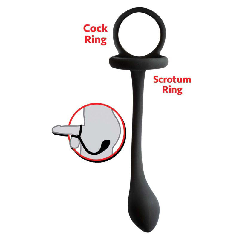 My ring Cring With Buttplug - Black