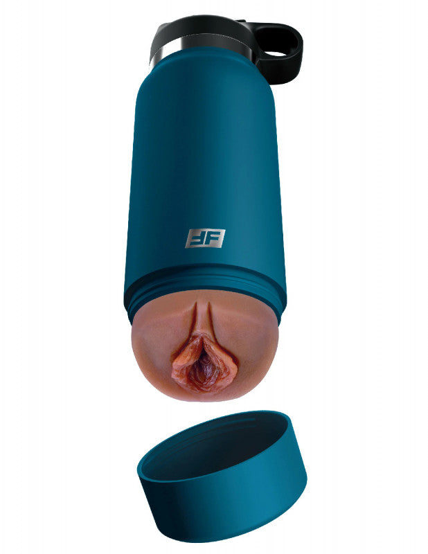Flask - Private Pleaser - Blue Bottle - Brown