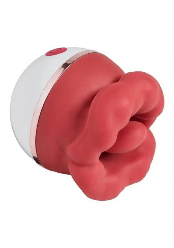 Big Lips Suction & Licking Vibrator – Red | Tongue Tease Toy