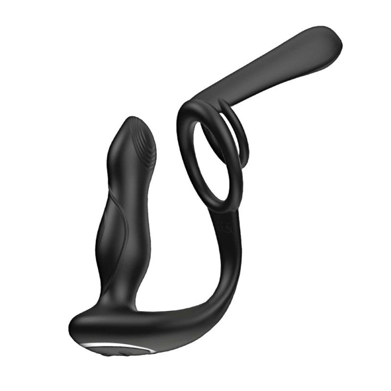 Vibro Plug and Penis Sheath - Black