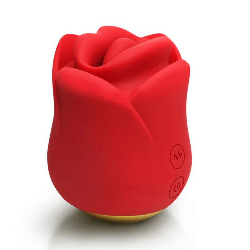 Sweet Kiss Kissing & Vibrating Clitoral Stimulator - Red