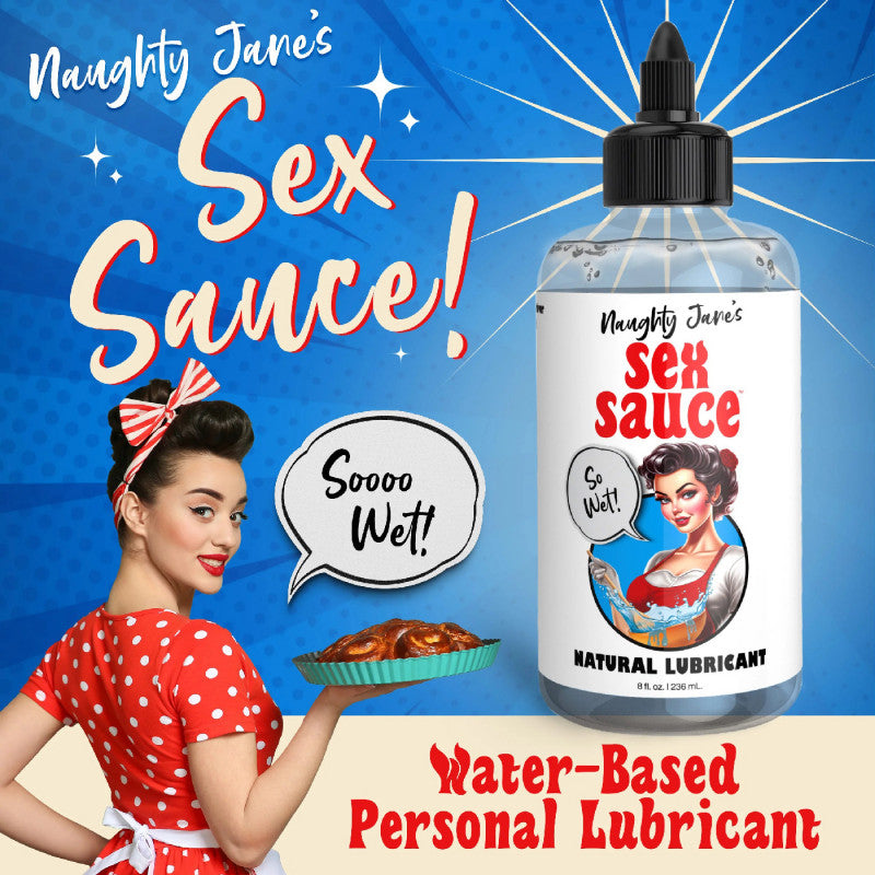Naughty Jane's Sex Sauce Natural Lubricant 8oz - SomethingSexyPlanet Naughty Jane's Sex Sauce Natural Lubricant 8oz - SomethingSexyPlanet