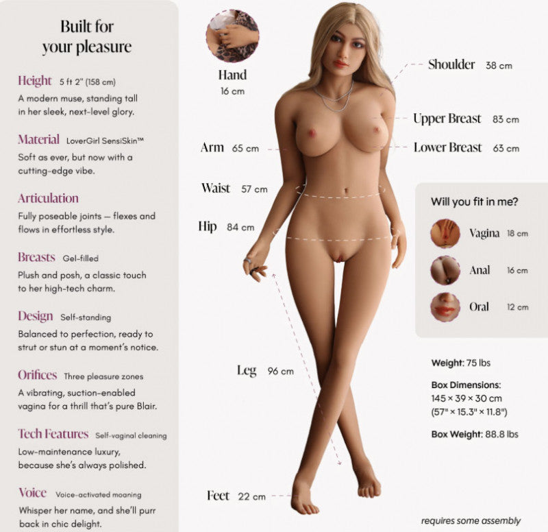 Lover Doll Blair Vanilla 5ft 2" - Standard