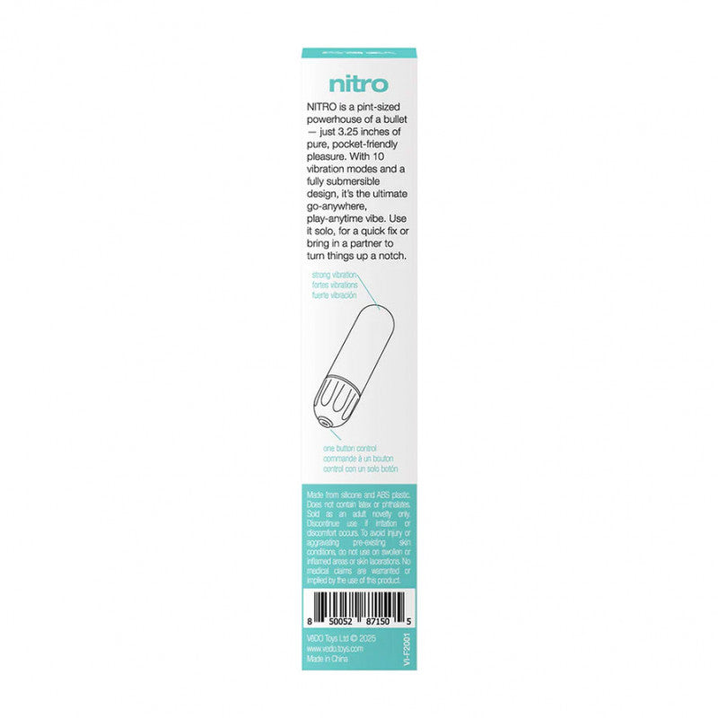 Nitro Rechargeable Bullet - Turquoise