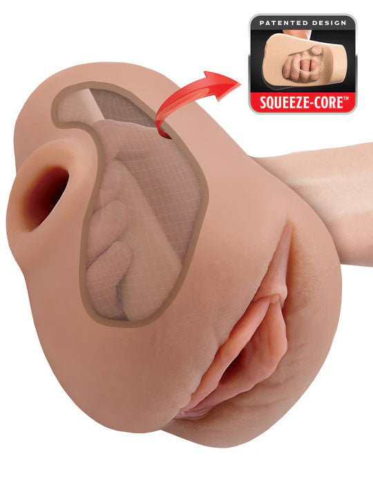 Pdx Plus  Pounder Squeeze Stroker - Brown